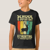 Funny Hunting Tee For Boys Men Deer Hunting Hunter T-shirt (Voorkant)