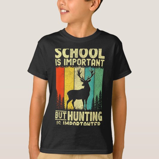 Funny Hunting Tee For Boys Men Deer Hunting Hunter T-shirt (Voorkant)