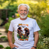 Funny Hunting TEE Shirt Beren Strijd om geweer