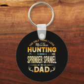 Funny Hunting Vaderdag - Springer Spaniel Papa Sleutelhanger (Voorkant)