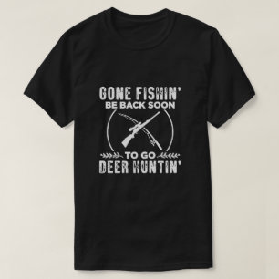 Funny Hunting Vist Grafisch voor vrouwen en Mannen T-shirt