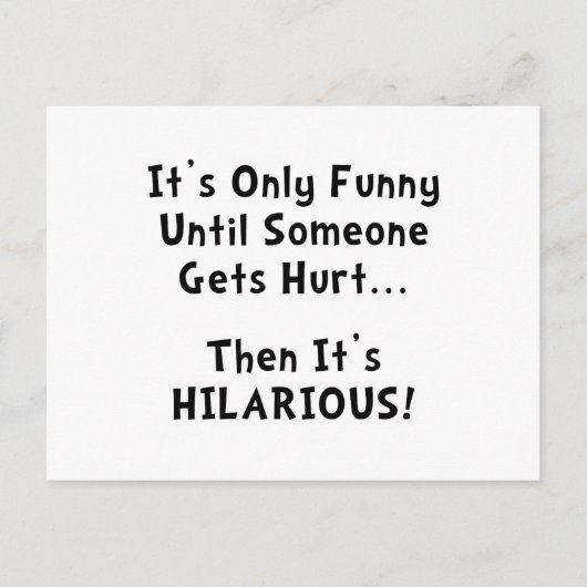 Funny Hurts Briefkaart (Voorkant)