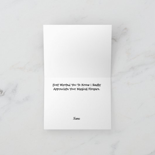 Funny Husband Appreciation Day Bathtub-kaart Kaart (Binnen)