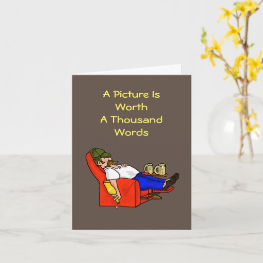 Funny Husband Appreciation Day Card Kaart (Gele Bloem)