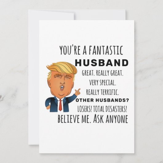 Funny Husband Birthday Best Gift Card (Voorkant)