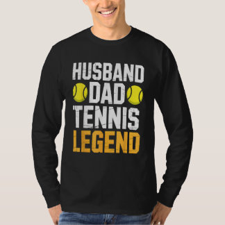 Funny Husband Dad Tennis Legend Humor Vintage T-shirt