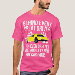Funny Husband driver Great Wife Racing Car Parts G T-shirt