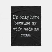 Funny Husband From Wife Gift Fleece Deken (Voorkant)