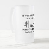 Funny Husband Gift to Wife Frosted Mok (Voorkant links)