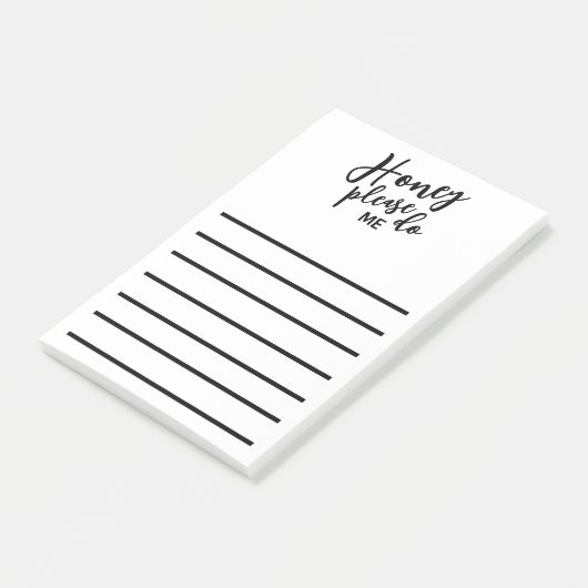 Funny Husband Honey Do List Post-it® Notes (Schuin)