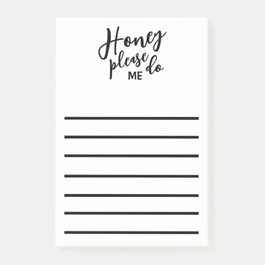 Funny Husband Honey Do List Post-it® Notes (Voorkant)
