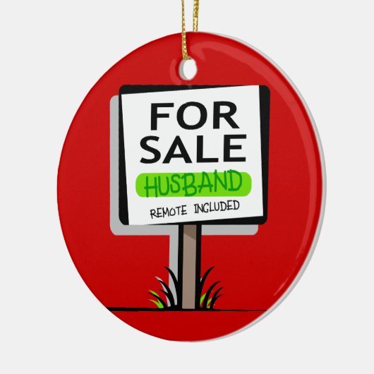 Funny Husband kerstversiering Keramisch Ornament (Links)