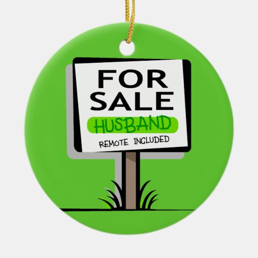 Funny Husband kerstversiering Keramisch Ornament (Voorkant)