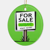 Funny Husband kerstversiering Keramisch Ornament (Links)