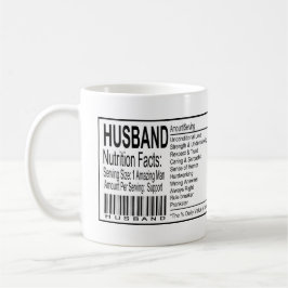 Funny Husband Nutrition Facts Koffiemok