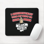 Funny Husband Quote - Bid voor me Muismat (Met muis)