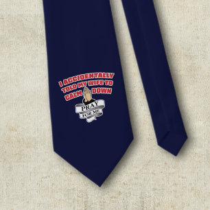 Funny Husband Quote - Bid voor mij Stropdas