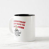 Funny Husband Quote - Bid voor mij Tweekleurige Koffiemok (Voorkant links)