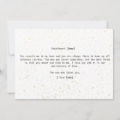 Funny Husband to Wife Humor Message on Jubileum (Achterkant)