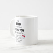 Funny Husband to Wife Humor Message on Jubileum Koffiemok (Voorkant links)