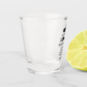 Funny Husband to Wife Humor Message on Jubileum Shot Glas (Links)