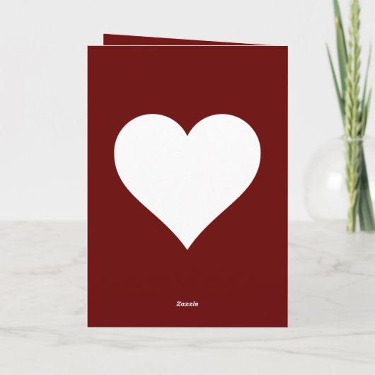 Funny Husband Valentijnsdag Heart Kaart (Achterkant)