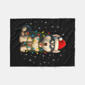 Funny Husky Dog Christmas Pj Pajama Men Women Pjs Fleece Deken (Voorkant (Horizontaal))