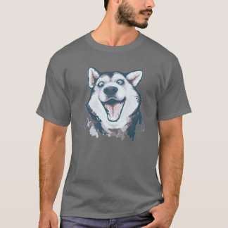 Funny Husky Face T-shirt