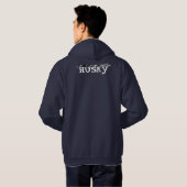 Funny Husky Hoodies Shirten Sled Hondenliefhebber (Achterkant volledig)
