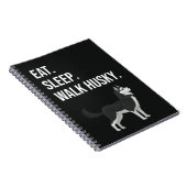 Funny Husky Mom Gifts Siberian Dog Dad Lover Pet Notitieboek (Rechterzijde)