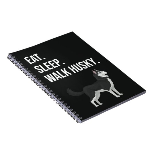 Funny Husky Mom Gifts Siberian Dog Dad Lover Pet Notitieboek (Rechterzijde)