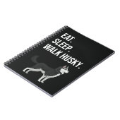 Funny Husky Mom Gifts Siberian Dog Dad Lover Pet Notitieboek (Linkerzijde)
