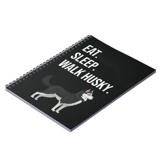 Funny Husky Mom Gifts Siberian Dog Dad Lover Pet Notitieboek (Linkerzijde)
