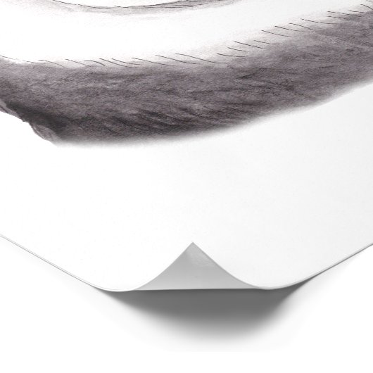 Funny Husky Poster Husky Dog print Funny Dog face (Hoek)