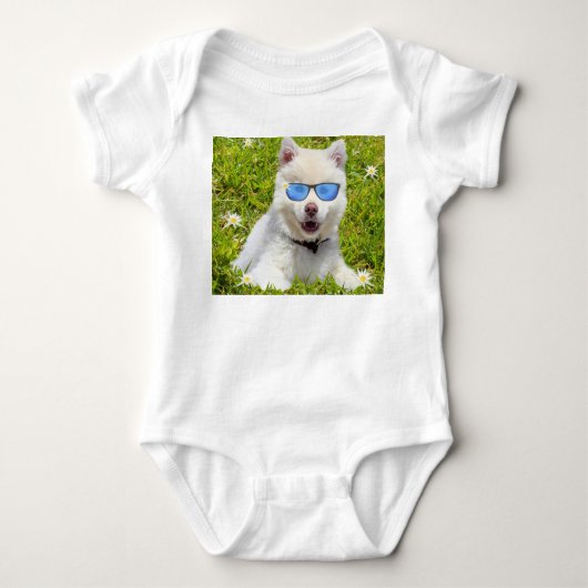 Funny Husky Puppy, Romper (Voorkant)