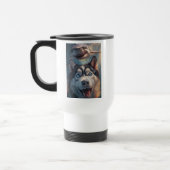 Funny Husky Shark Chase Travel Mug Reisbeker (Links)