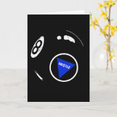 Funny Hustle 8 Ball For Men And Women Cool Working Kaart (Gele Bloem)