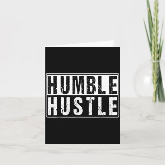Funny Hustle Gift For Men And Women Cool Humble In Kaart (Voorkant)