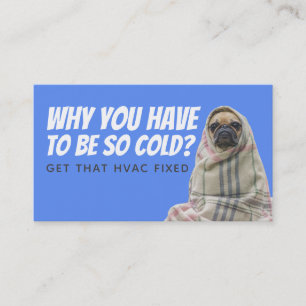 Funny HVAC slogans visitekaartjes