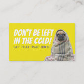 Funny HVAC slogans visitekaartjes (Voorkant)
