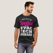 Funny HVAC Tech Wife Wedding Jubileum Gift T-shirt (Voorkant volledig)