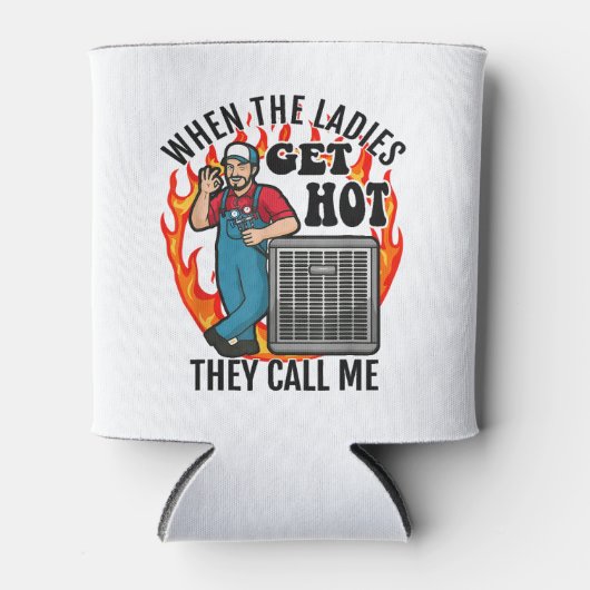 Funny HVAC Technician Air Conditioning Engineer Te Blikjeskoeler (Voorkant)