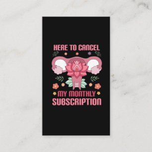 Funny Hysterectomie Chirurgie Herstel uterus Visitekaartje
