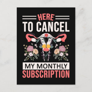 Funny Hysterectomy Flowers Uterus Removal Briefkaart