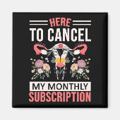 Funny Hysterectomy Flowers Uterus Removal Magneet (Voorkant)