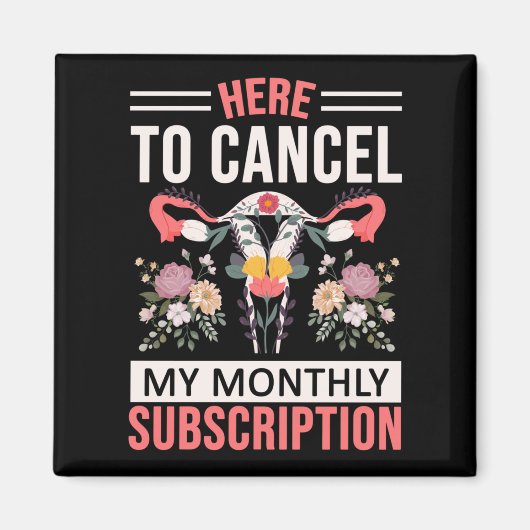 Funny Hysterectomy Flowers Uterus Removal Magneet (Voorkant)