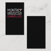 Funny Hysterectomy ondersteunt Uterus Removal Visitekaartje (Voorkant / Achterkant)