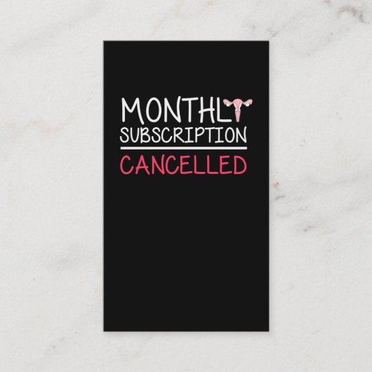 Funny Hysterectomy ondersteunt Uterus Removal Visitekaartje (Voorkant)