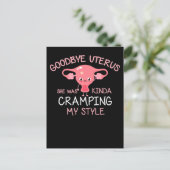 Funny Hysterectomy Uterus Removal Briefkaart (Staand voorkant)