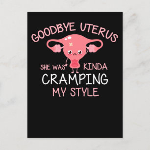 Funny Hysterectomy Uterus Removal Briefkaart